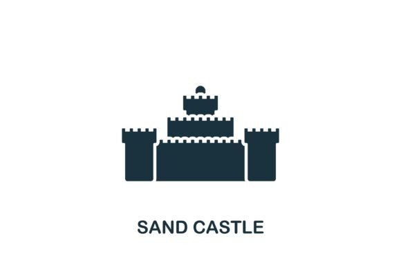 Enhance Your Summer Designs with Sand Castle Icon