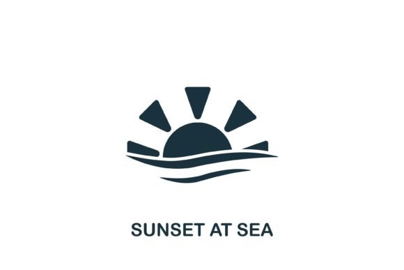Exploring the Versatile Sunset at Sea Icon: A Perfect Addition to Your Design Toolkit