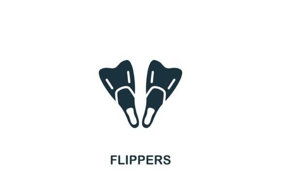 Flippers Icon: A Versatile Summer Symbol for Modern Design