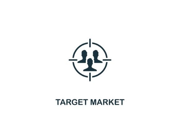Target Market Icon: Essential Vector Assets for Design