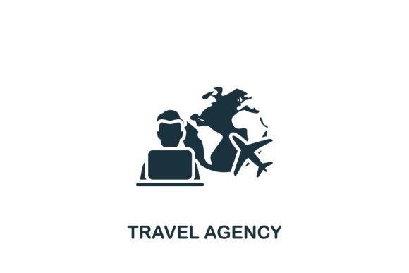 Travel Agency Icon: A Simple and Versatile Design Element