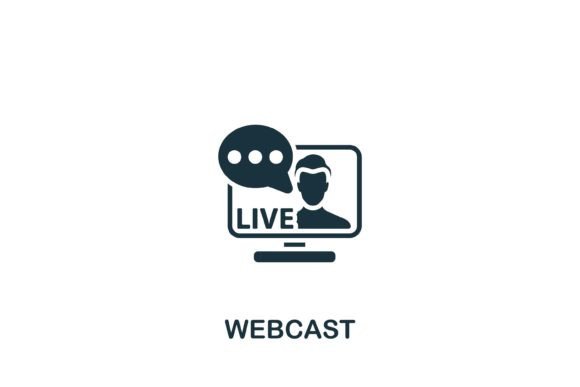 Webcast Icon: A Simple Streaming Symbol