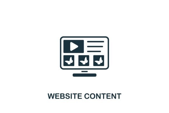 Website Content Icon: Elevating Digital Design with Versatile Vector Assets